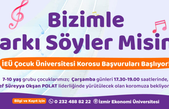 İzmir Ekonomi Üniversitesi Uygulama ve Araştırma Merkezi Çocuk Korosu Başlıyor!